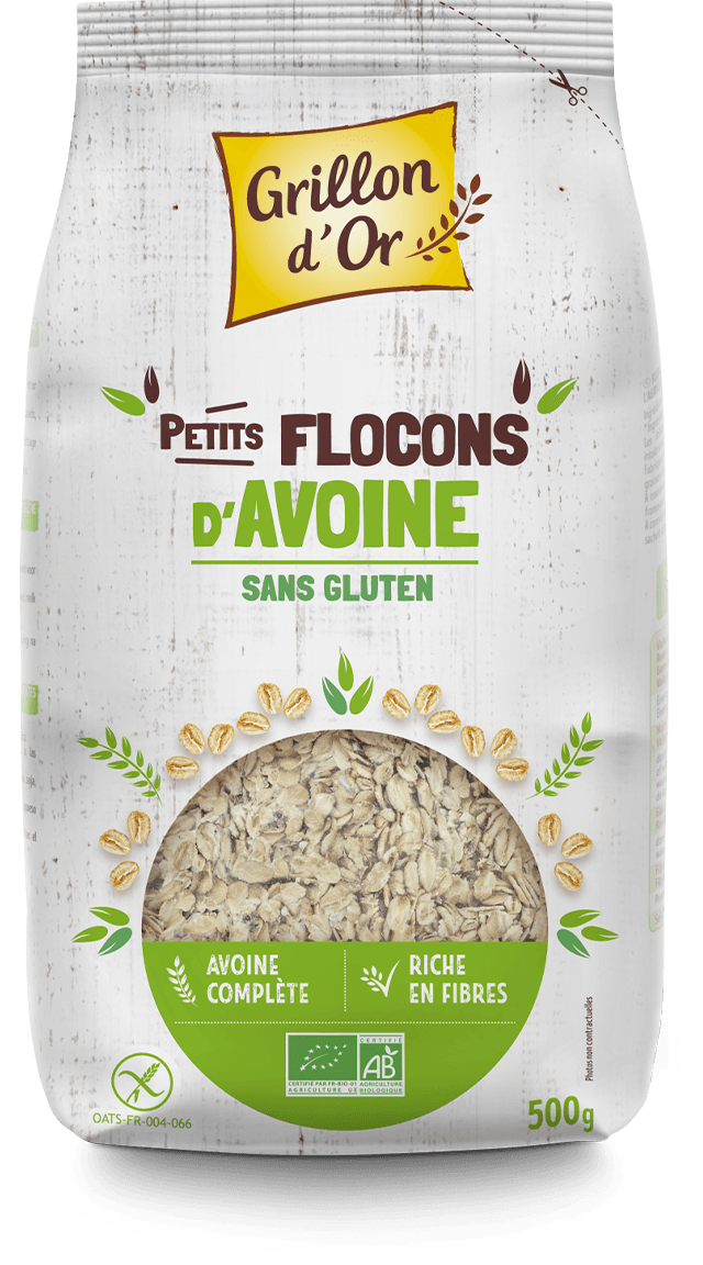 Petits flocons d'avoine sans gluten 500g | Grillon d'Or